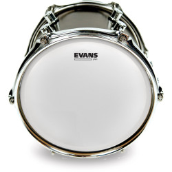 Evans MX1 White Marching Bass Drum Head, 18 Inch