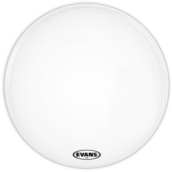 Evans MX2 White Marching Bass Drum Head, 22 Inch