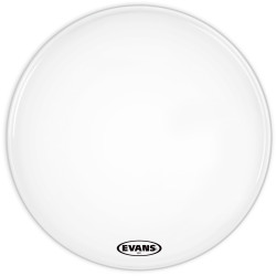 Evans MX1 White Marching Bass Drum Head, 26 Inch