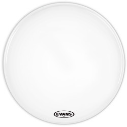 Evans MS1 White Marching Bass Drum Head, 28 Inch