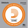 D'Addario BW030 Bronze Wound Acoustic Guitar Single String, .030 BW030 D'Addario $2.76