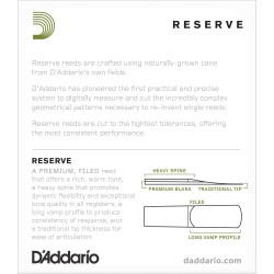 D'Addario Reserve Soprano Saxophone Reeds, Strength 4.0, 10-pack DIR1040 D'Addario Woodwinds $30.02