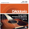 D'Addario EFT13 Flat Tops Phosphor Bronze Acoustic Guitar Strings, Resophonic Guitar, 16-56