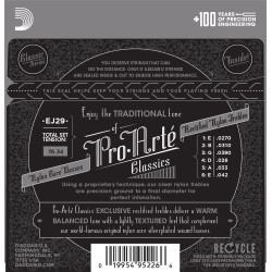 D'Addario EJ29 Classics Rectified Classical Guitar Strings, Moderate Tension