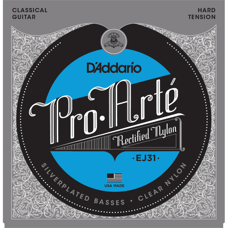 D'Addario EJ31 Classics Rectified Classical Guitar Strings, Hard Tension EJ31 D'Addario $12.31
