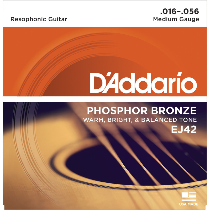 D'Addario EJ42 Resophonic Guitar Strings, 16-56 EJ42 D'Addario $9.99