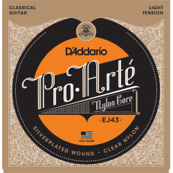 D'Addario EJ43 Pro-Arte Nylon Classical Guitar Strings, Light Tension