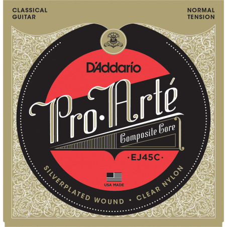 D'Addario EJ45C Pro-Arte Composite Classical Guitar Strings, Normal Tension EJ45C D'Addario $20.99