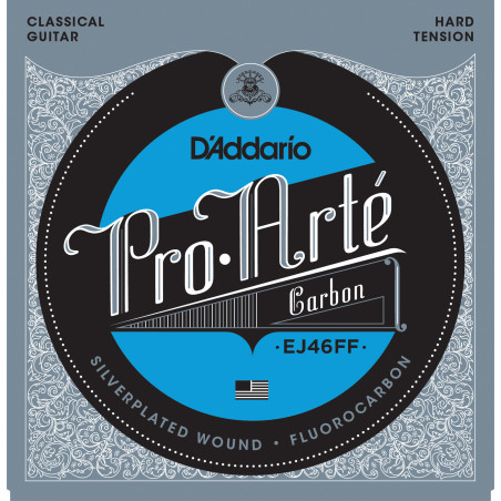 D'Addario EJ46FF ProArte Carbon Classical Guitar Strings, Dynacore Basses, Hard Tension EJ46FF D'Addario $20.21