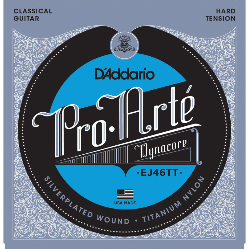 D'Addario EJ46TT ProArte DynaCore Classical Guitar Strings, Titanium Trebles, Hard Tension EJ46TT D'Addario $18.91