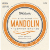 D'Addario EJ74 Mandolin Strings, Phosphor Bronze, Medium, 11-40 EJ74 D'Addario $11.49