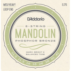 D'Addario EJ75 Mandolin Strings, Phosphor Bronze, Medium/Heavy, 11.5-41 EJ75 D'Addario $8.63