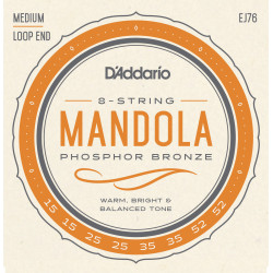 D'Addario EJ76 Phosphor Bronze Mandola Strings, Medium, 15-52 EJ76 D'Addario $12.48