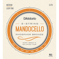 D'Addario J78 Phosphor Bronze Mandocello Strings, 22-74 EJ78 D'Addario $21.57