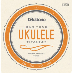 D'Addario EJ87B Titanium Ukulele Strings, Baritone EJ87B D'Addario $6.66