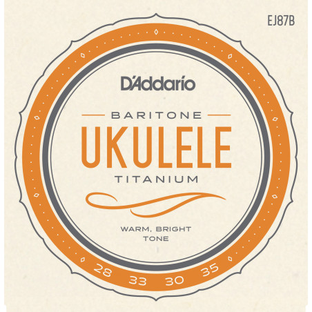 D'Addario EJ87B Titanium Ukulele Strings, Baritone EJ87B D'Addario $6.66