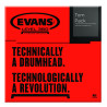 Evans EC2 Tompack, Clear, Rock (10 inch, 12 inch, 16 inch)