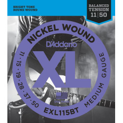 D'Addario - EXL115BT Nickel Wound Electric Guitar Strings, Balanced Tension Medium - 11-50 EXL115BT D'Addario $9.19