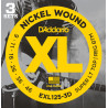 D'Addario EXL125-3D Nickel Wound Electric Guitar Strings, Super Light Top/Regular Bottom, 9-42, 3 Sets EXL125-3D D'Addario $2...