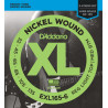 D'Addario EXL165-6 6-String Nickel Wound Bass Guitar Strings, Custom Light, 32-135, Long Scale
