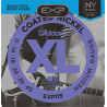 D'Addario EXP115 Coated Electric Guitar Strings, Medium/Blues/Jazz, 11-49