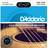 D'Addario EXP38 Coated Phosphor Bronze 12-String Acoustic Guitar Strings, Light, 10-47