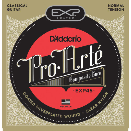D'Addario EXP45 Coated Classical Guitar Strings, Normal Tension EXP45 D'Addario $15.26