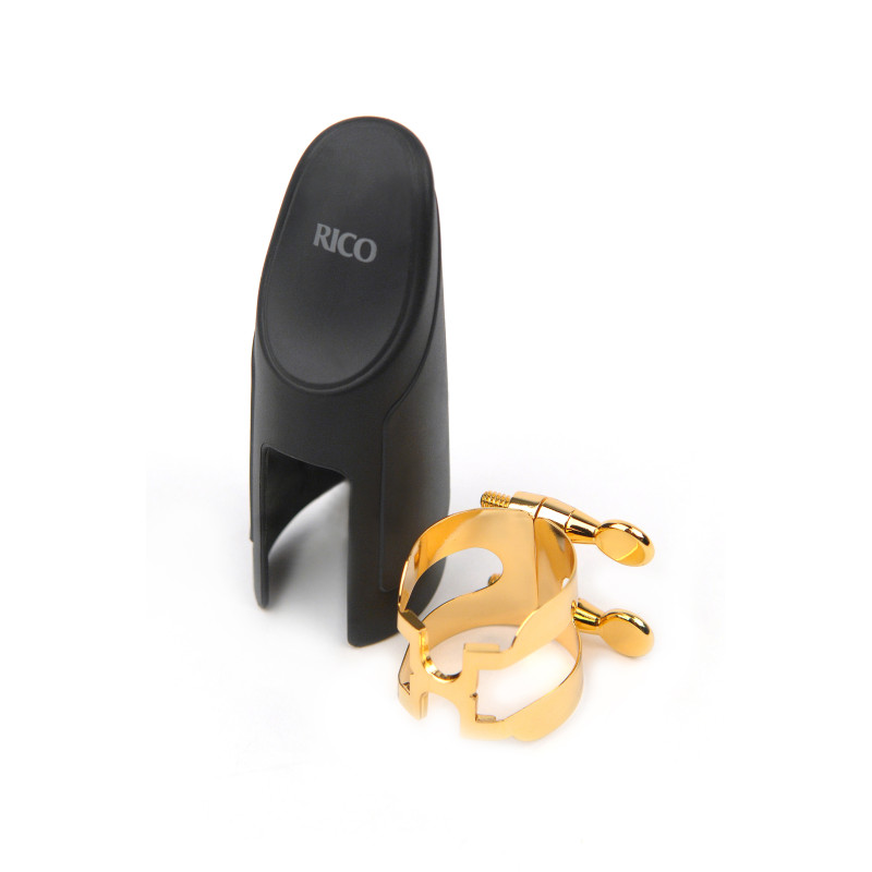 H-Ligature & Cap, Tenor Sax for Hard Rubber Mouthpieces, Gold-plated HTS1G D'Addario Woodwinds $61.50