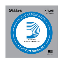D'Addario KPL011 Soldered Twist Reinforced Single String, .011
