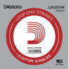 D'Addario LE030W Nickel Wound Loop End Single String, .030