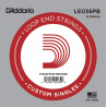 D'Addario LE036PB Phosphor Bronze Loop End Single String, .036