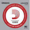 D'Addario LE045PB Phosphor Bronze Loop End Single String, .045