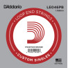 D'Addario LE046PB Phosphor Bronze Loop End Single String, .046
