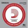 D'Addario LE047PB Phosphor Bronze Loop End Single String, .047