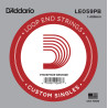 D'Addario LE059PB Phosphor Bronze Loop End Single String, .059