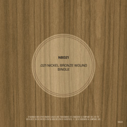 D'Addario NB021 Nickel Bronze Wound Acoustic Guitar Single String, .021 NB021 D'Addario $3.09