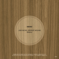 D'Addario NB060 Nickel Bronze Wound Acoustic Guitar Single String, .060 NB060 D'Addario $4.39
