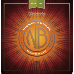 D'Addario NBM11541 Nickel Bronze Mandolin Strings, Light, 11.5-41 NBM11541 D'Addario $12.19