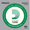 D'Addario NW020 Nickel Wound Electric Guitar Single String, .020 NW020 D'Addario $2.18