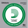 D'Addario NW064 Nickel Wound Electric Guitar Single String, .064