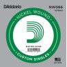 D'Addario NW066 Nickel Wound Electric Guitar Single String, .066 NW066 D'Addario $3.90