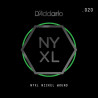D'Addario NYXL Nickel Wound Electric Guitar Single String, .020