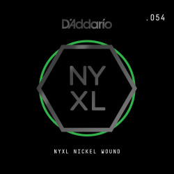 D'Addario NYXL Nickel Wound Electric Guitar Single String, .054 NYNW054 D'Addario $5.72