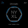 D'Addario NYXL 2-Pack Plain Steel Guitar Strings, .017