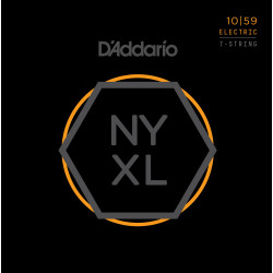 D'Addario NYXL1059 Nickel Wound 7-String Electric Guitar Strings, Regular Light, 10-59 NYXL1059 D'Addario $16.33