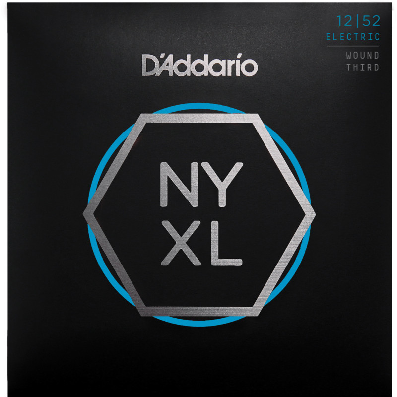 D'Addario NYXL1252W Nickel Wound Electric Guitar Strings, Light Wound 3rd, 12-52 NYXL1252W D'Addario $15.17