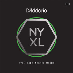 D'Addario NYXL Nickel Wound Electric Guitar Single String, .066