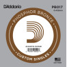 D'Addario PB017 Phosphor Bronze Wound Acoustic Guitar Single String, .017 PB017 D'Addario $2.21