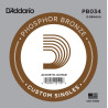 D'Addario PB030 Phosphor Bronze Wound Acoustic Guitar Single String, .034 PB034 D'Addario $2.81