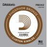 D'Addario PB042 Phosphor Bronze Wound Acoustic Guitar Single String, .042 PB042 D'Addario $2.81